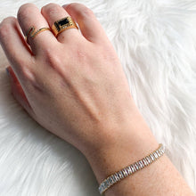 Load image into Gallery viewer, DRIP JEWELRY Tennis Baguette Bracelet (adjustable)
