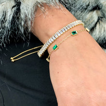 Load image into Gallery viewer, DRIP JEWELRY Tennis Baguette Bracelet (adjustable)
