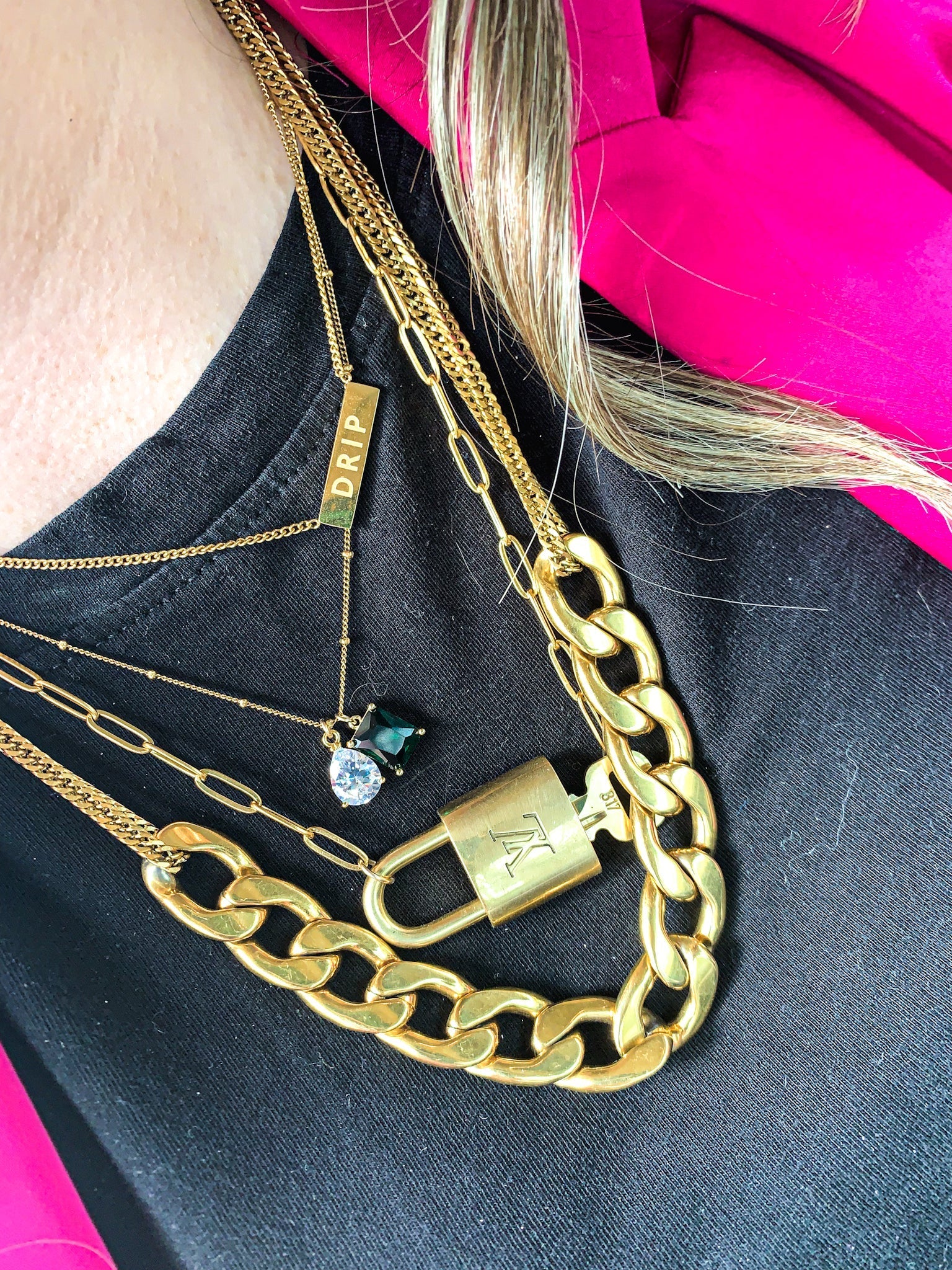 DRIP JEWELRY Toi et Moi Necklace